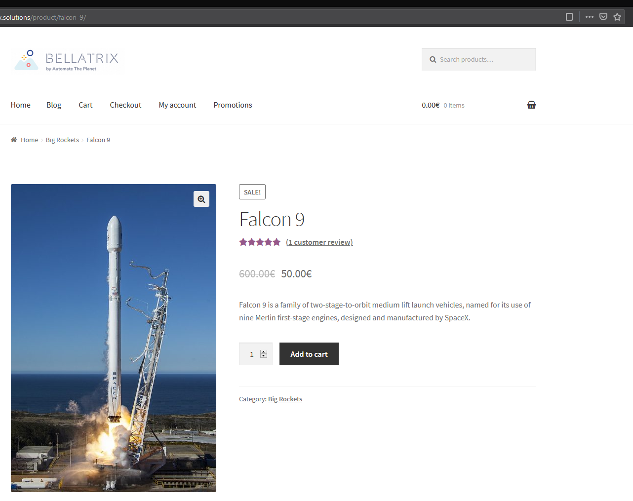 Bellatrix Demos Item Page