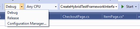 build configurations settings