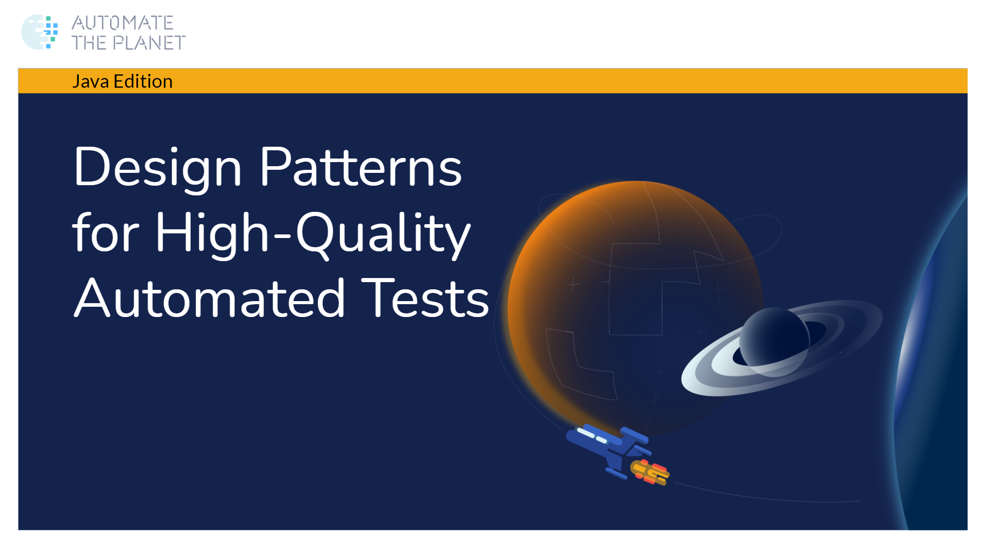 Design Patterns for High-Quality Automated Tests Java – Recording