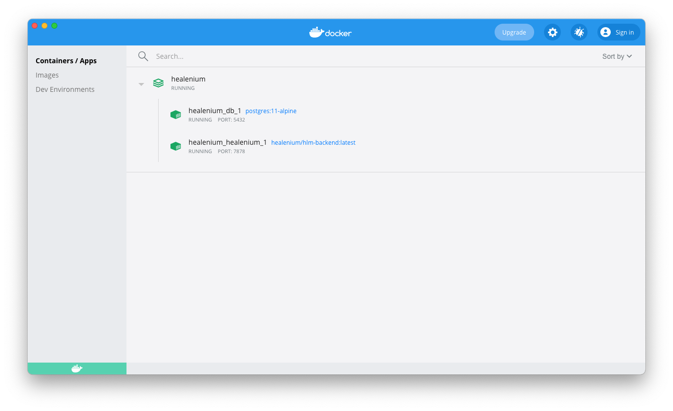 docker desktop healenium