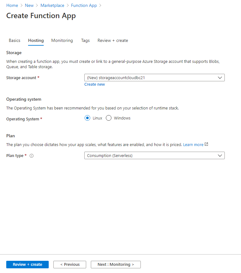 functionapp-azure-hostinginfo