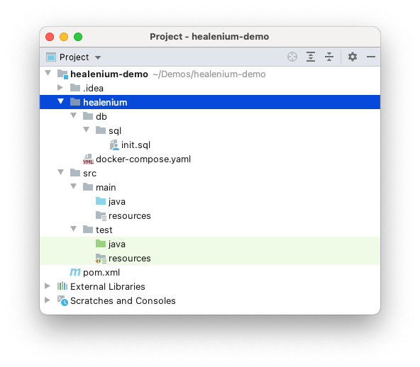 healenium directory structure