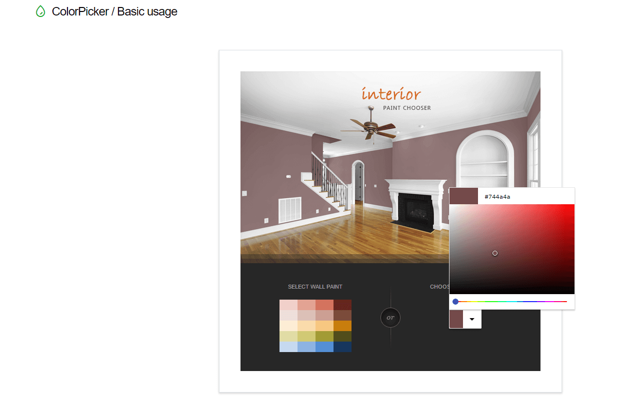 Kendo ColorPicker
