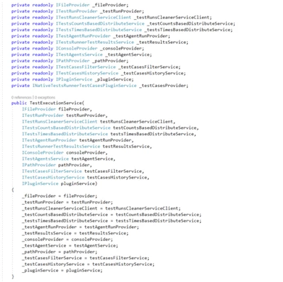 many injection dependencies