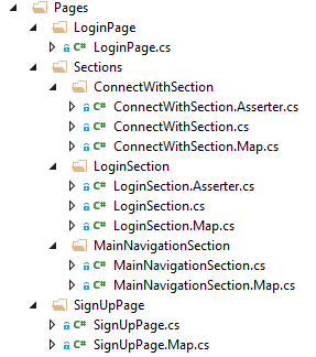 Page Sections File Structure