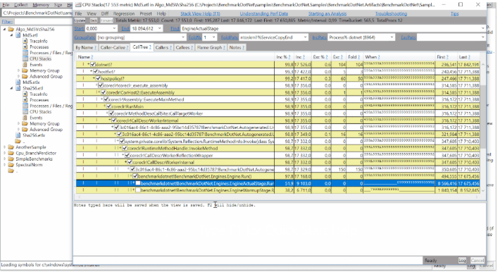 perf view benchmarknet