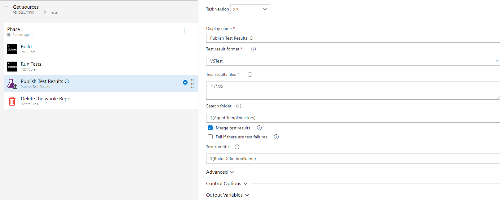 Publish Test Results Azure Devops CI