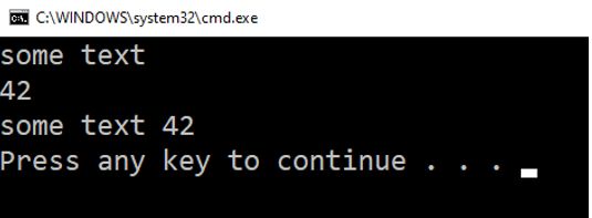 second dynamic console result